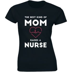 Half It Tops - The Best Kind Of Mom Raises A Nurse Flower T-shirt Half It Tops - The Best Kind Of Mom Raises A Nurse Flower T-shirt